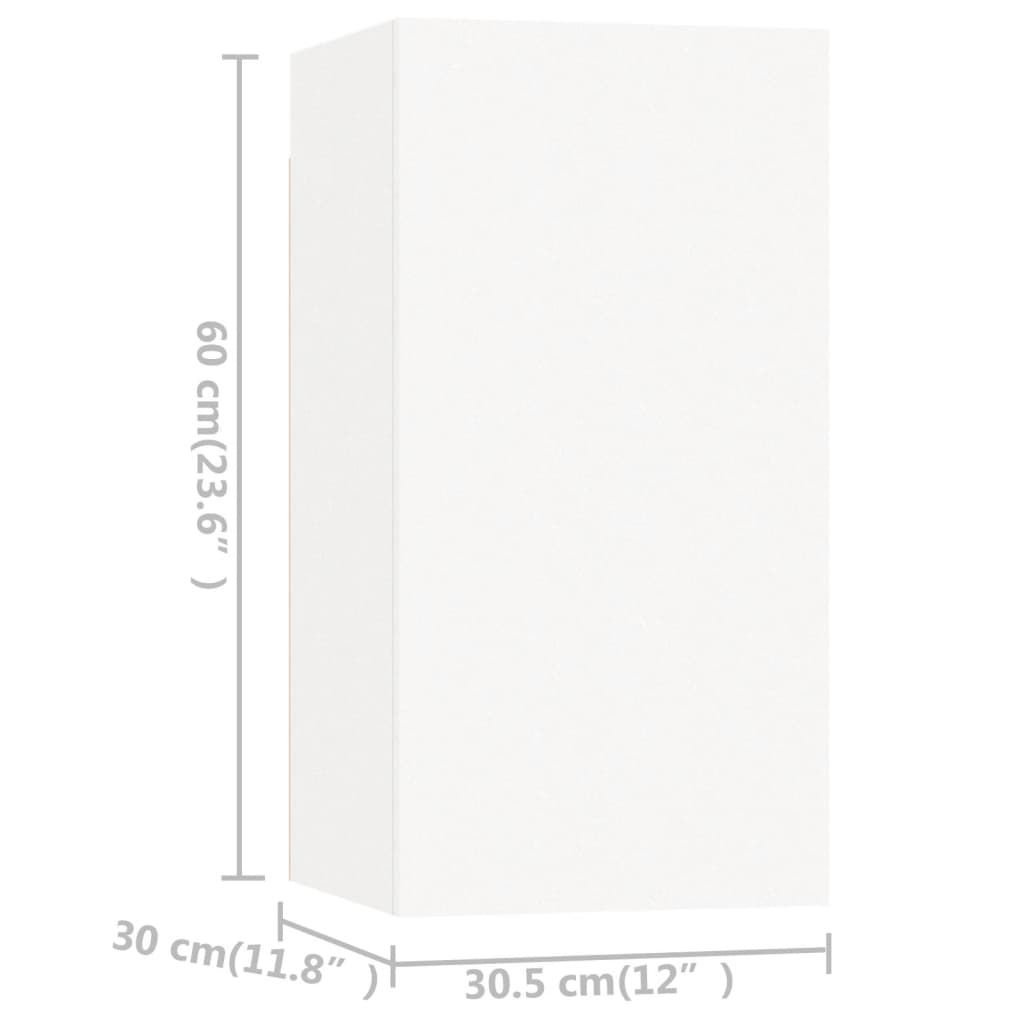 Ensemble de meubles TV 4 pcs Blanc Bois d'ingénierie - XIOS