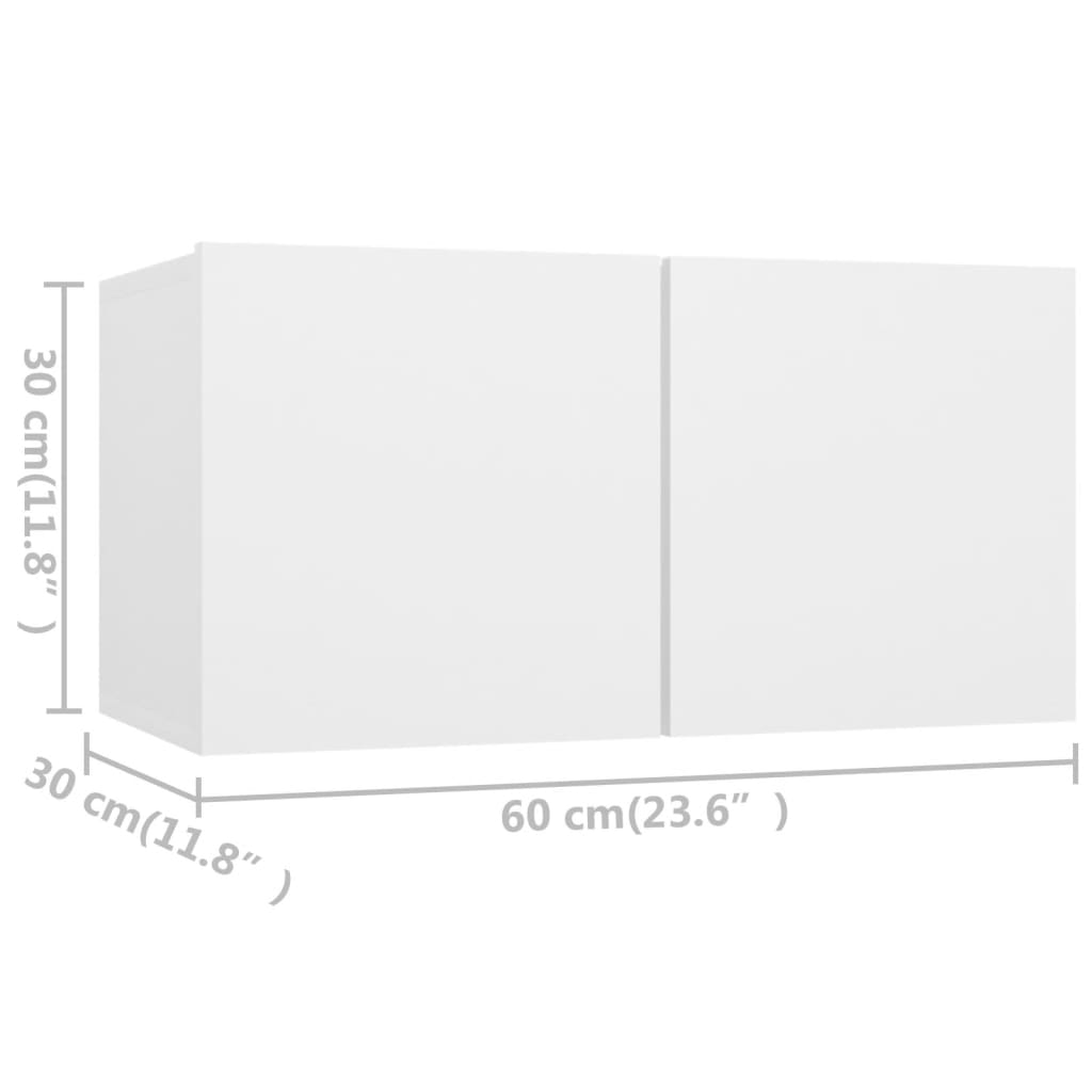 Ensemble de meubles TV 4 pcs Blanc Bois d'ingénierie - XIOS