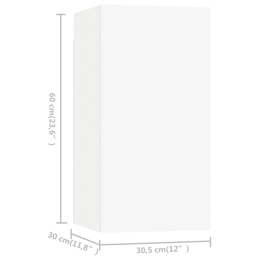 Ensemble de meubles TV 4 pcs Blanc Bois d'ingénierie - XIOS