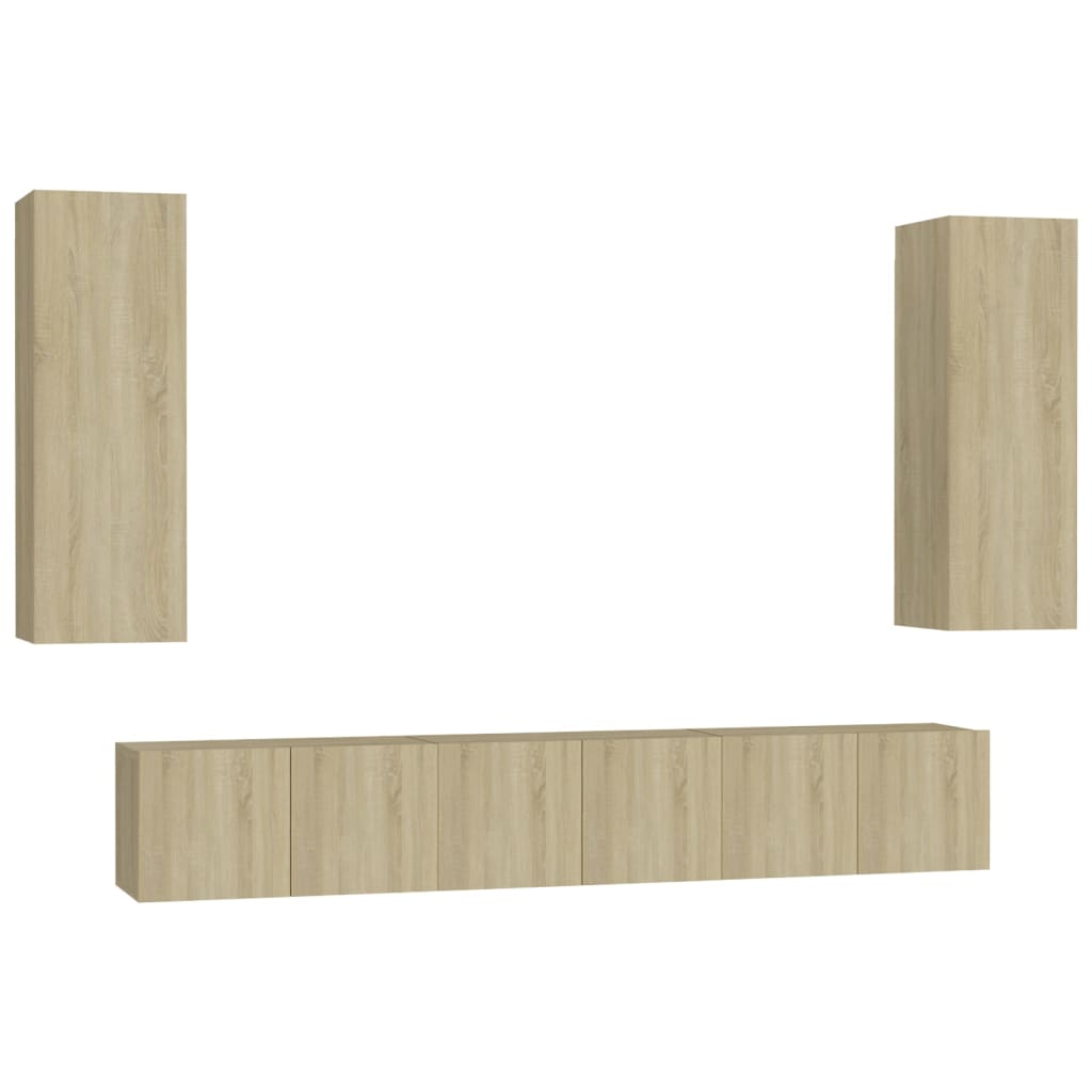 Ensemble de meubles TV 5 pcs Chêne sonoma Bois d'ingénierie - XIOS