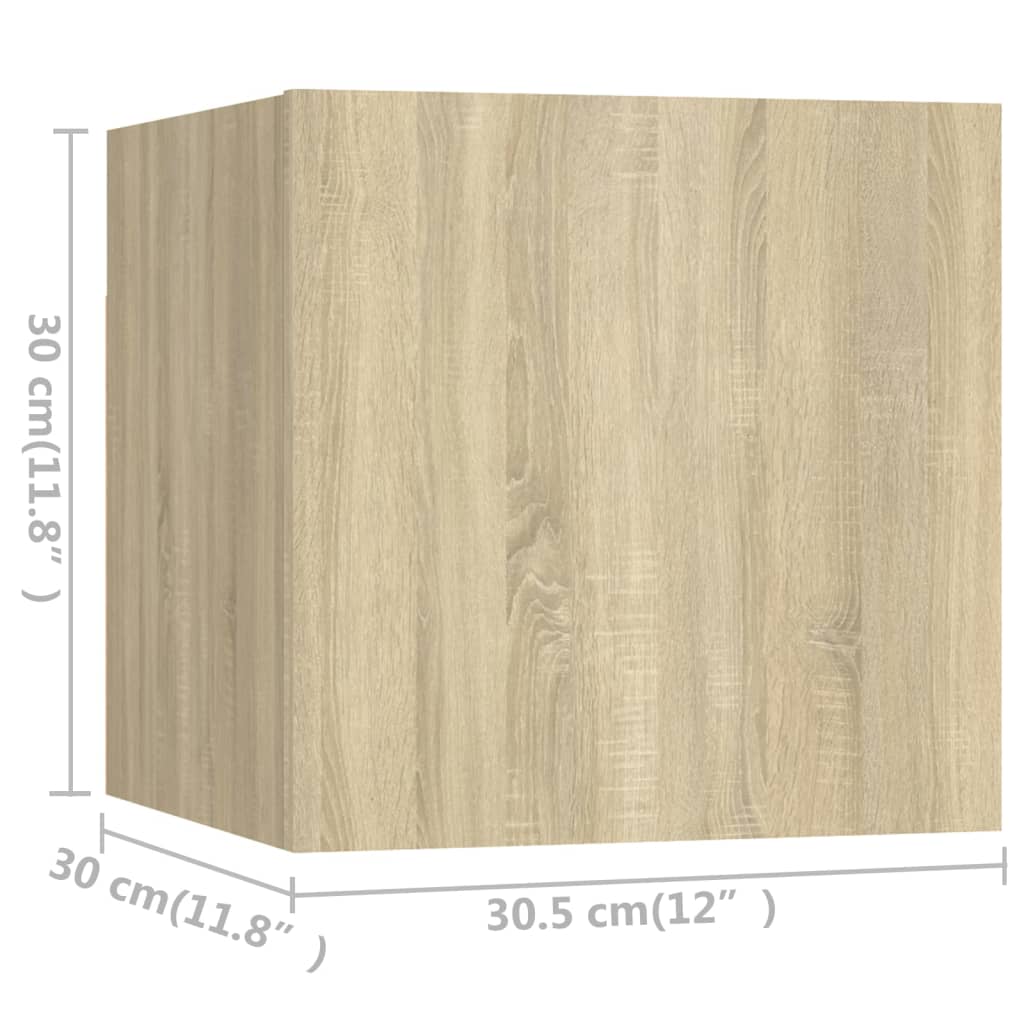 Ensemble de meubles TV 10 pcs Chêne sonoma Bois d'ingénierie - XIOS