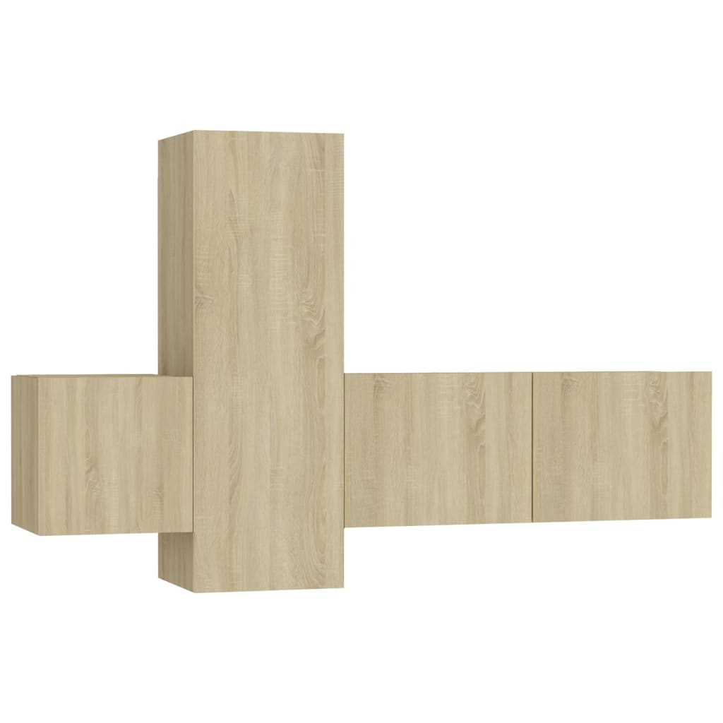 Ensemble de meubles TV 3 pcs Chêne sonoma Bois d'ingénierie - XIOS