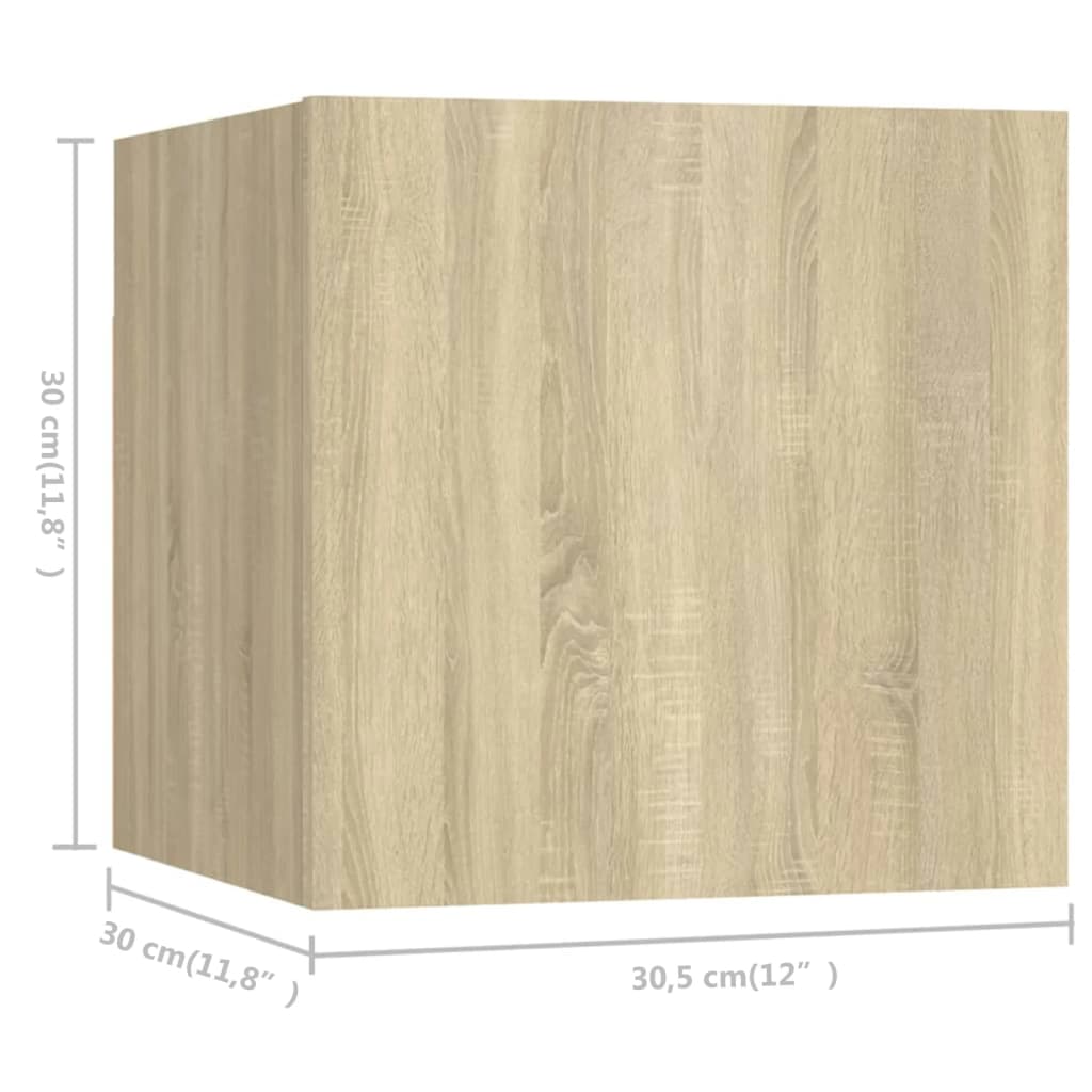 Ensemble de meubles TV 6 pcs Chêne sonoma Bois d'ingénierie - XIOS