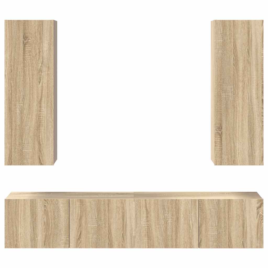 Ensemble de meubles TV 4 pcs Chêne sonoma Bois d'ingénierie - XIOS