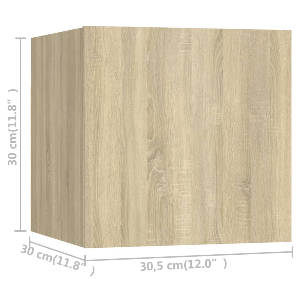 Ensemble de meubles TV 6 pcs Chêne sonoma Bois d'ingénierie - XIOS
