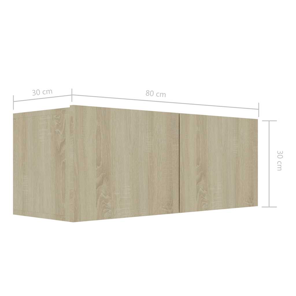 Ensemble de meuble TV 8 pcs Chêne sonoma Bois d'ingénierie - XIOS