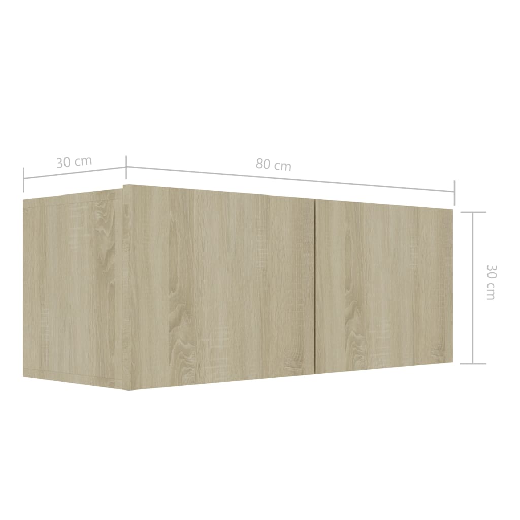 Ensemble de meuble TV 8 pcs Chêne sonoma Bois d'ingénierie - XIOS