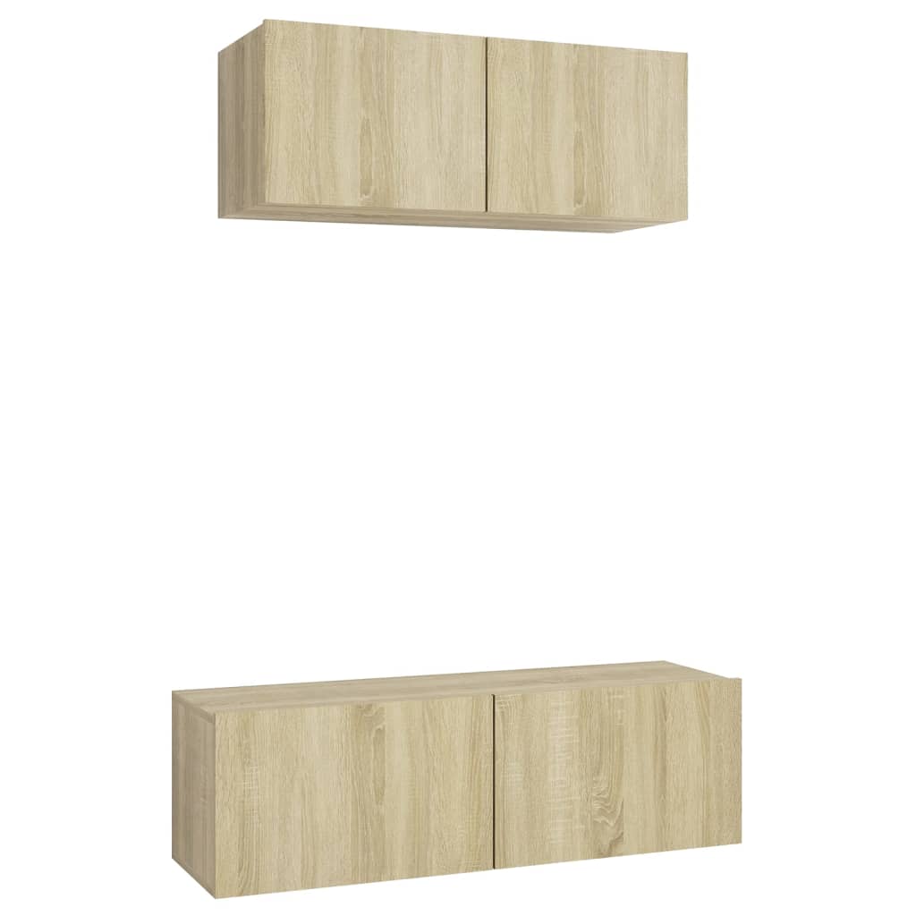 Ensemble de meuble TV 2 pcs Chêne sonoma Bois d'ingénierie - XIOS