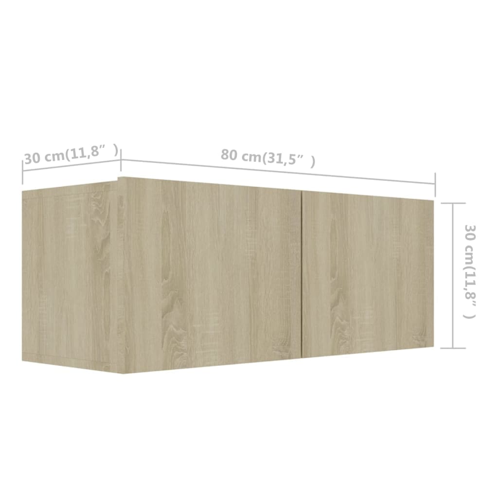 Ensemble de meuble TV 7 pcs Chêne sonoma Bois d'ingénierie - XIOS