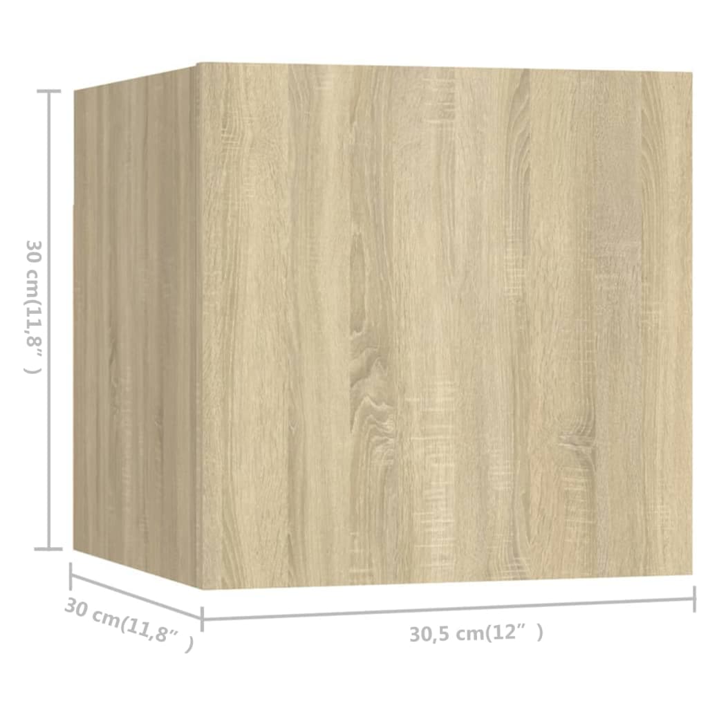 Ensemble de meuble TV 7 pcs Chêne sonoma Bois d'ingénierie - XIOS
