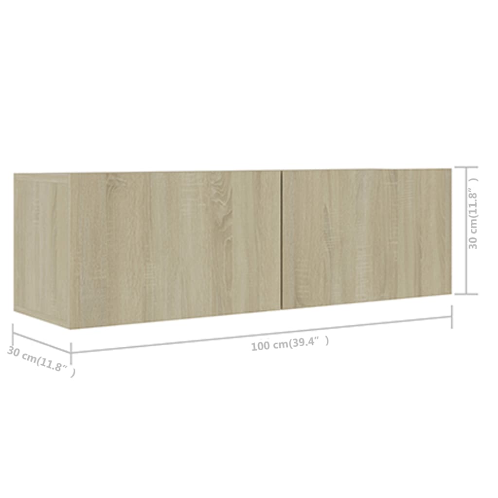 Ensemble de meubles TV 5 pcs Chêne sonoma Bois d'ingénierie - XIOS