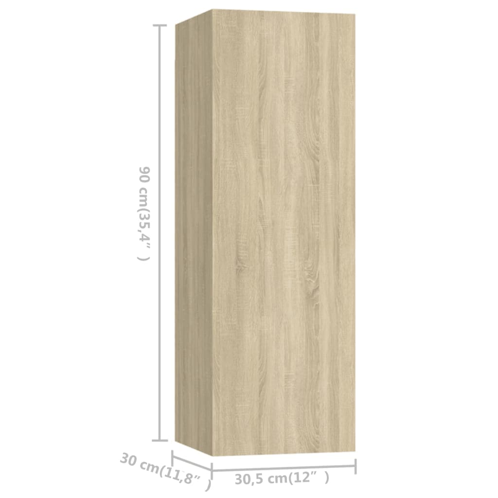 Ensemble de meubles TV 8 pcs Chêne sonoma Bois d'ingénierie - XIOS