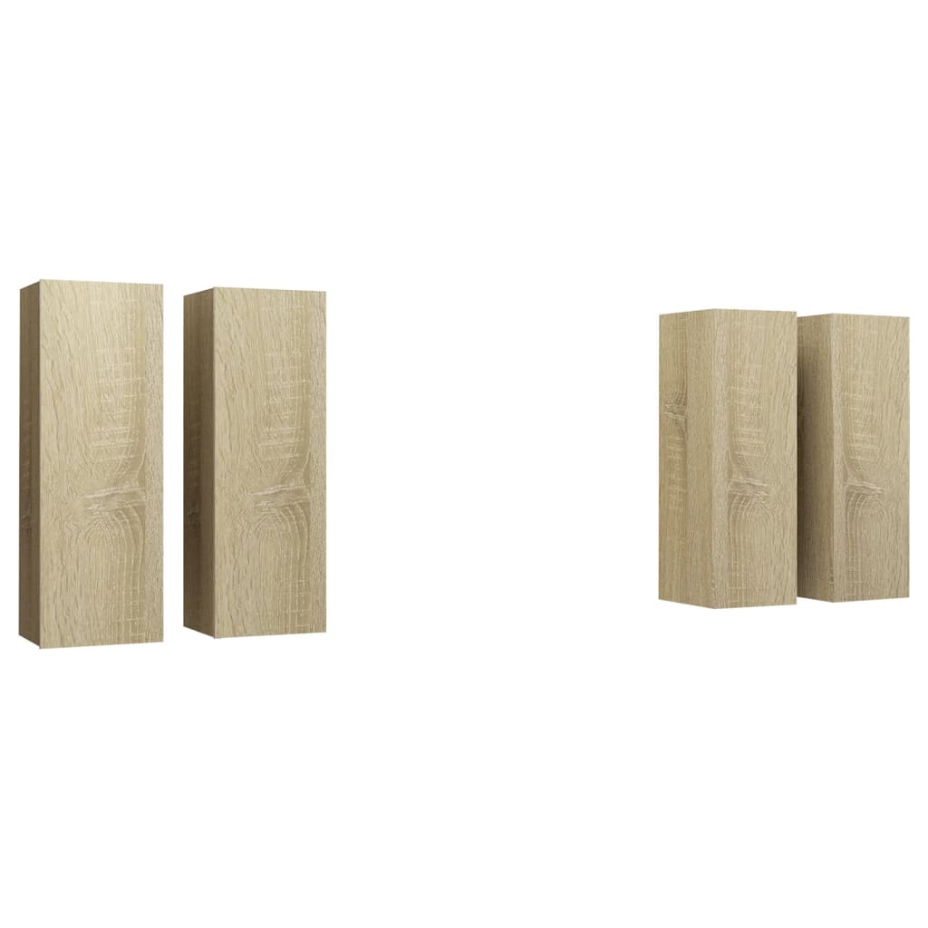 Meubles TV 4 pcs Chêne sonoma 30,5x30x90 cm Bois d'ingénierie - XIOS