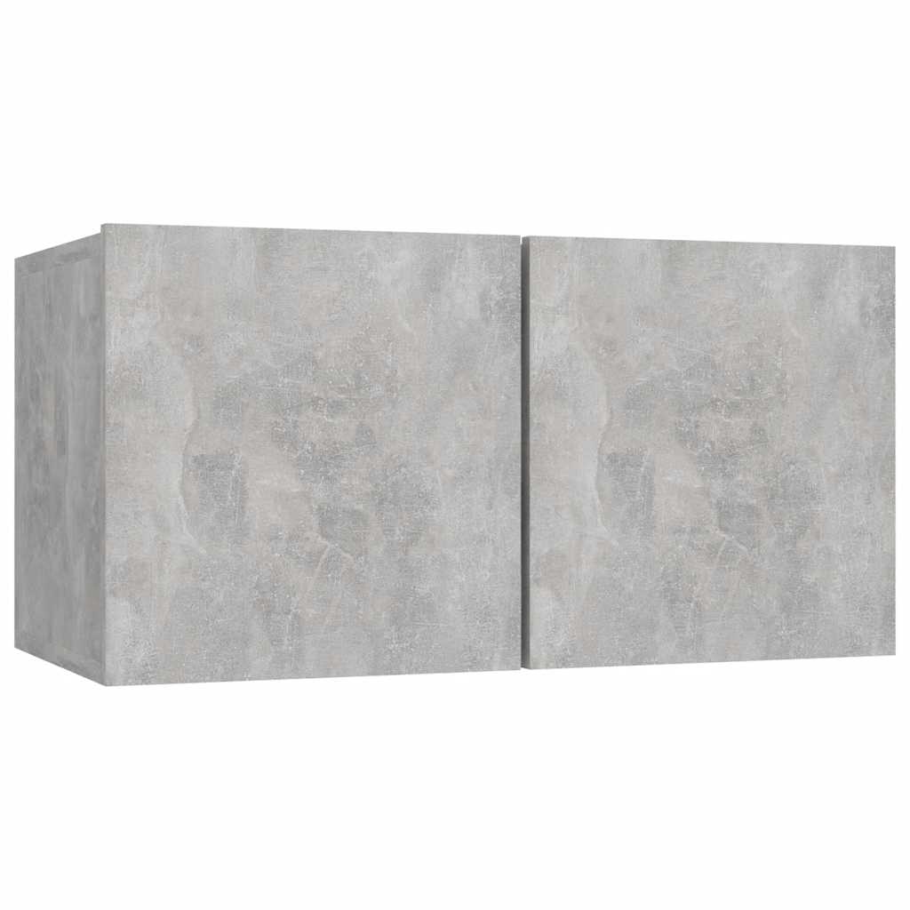 Ensemble de meubles TV 4 pcs Gris béton Bois d'ingénierie - XIOS