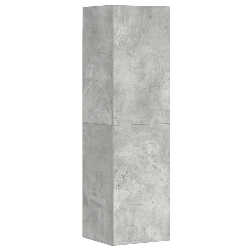 Ensemble de meubles TV 3 pcs Gris béton Bois d'ingénierie - XIOS