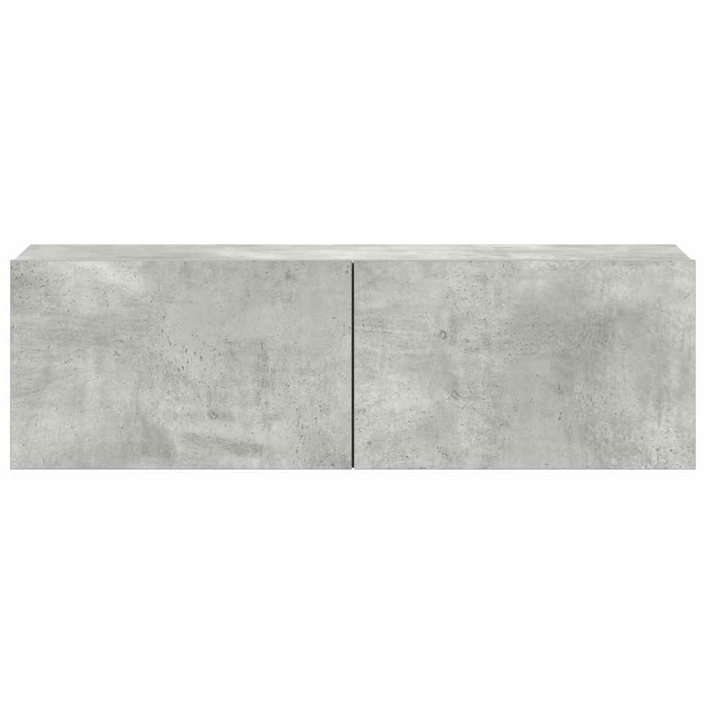 Ensemble de meubles TV 3 pcs Gris béton Bois d'ingénierie - XIOS
