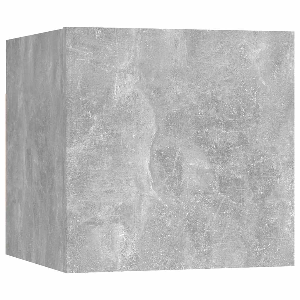 Ensemble de meubles TV 7 pcs Gris béton Bois d'ingénierie - XIOS