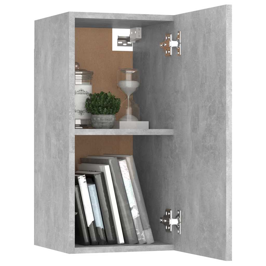 Ensemble de meubles TV 8 pcs Gris béton Bois d'ingénierie