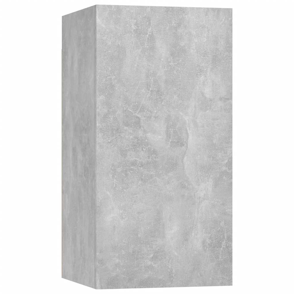 Ensemble de meubles TV 8 pcs Gris béton Bois d'ingénierie - XIOS