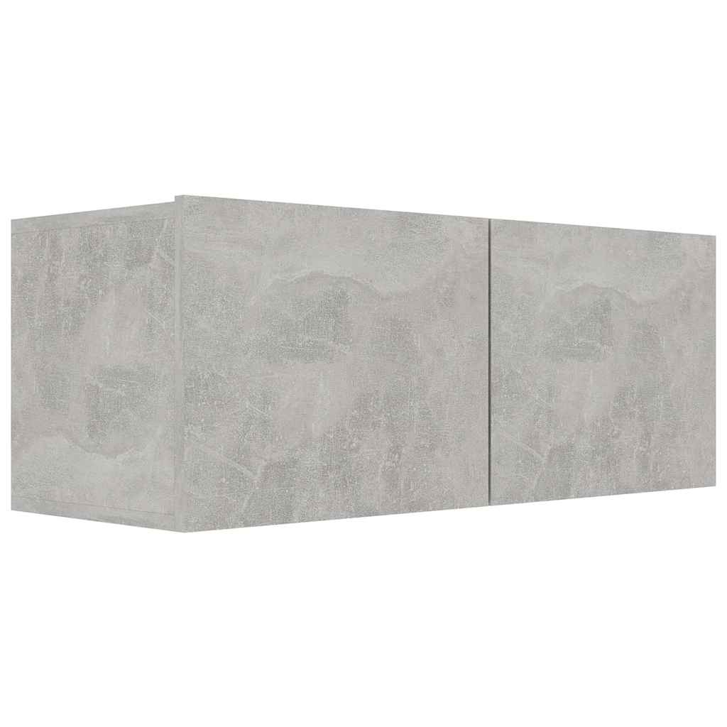 Ensemble de meubles TV 8 pcs Gris béton Bois d'ingénierie - XIOS