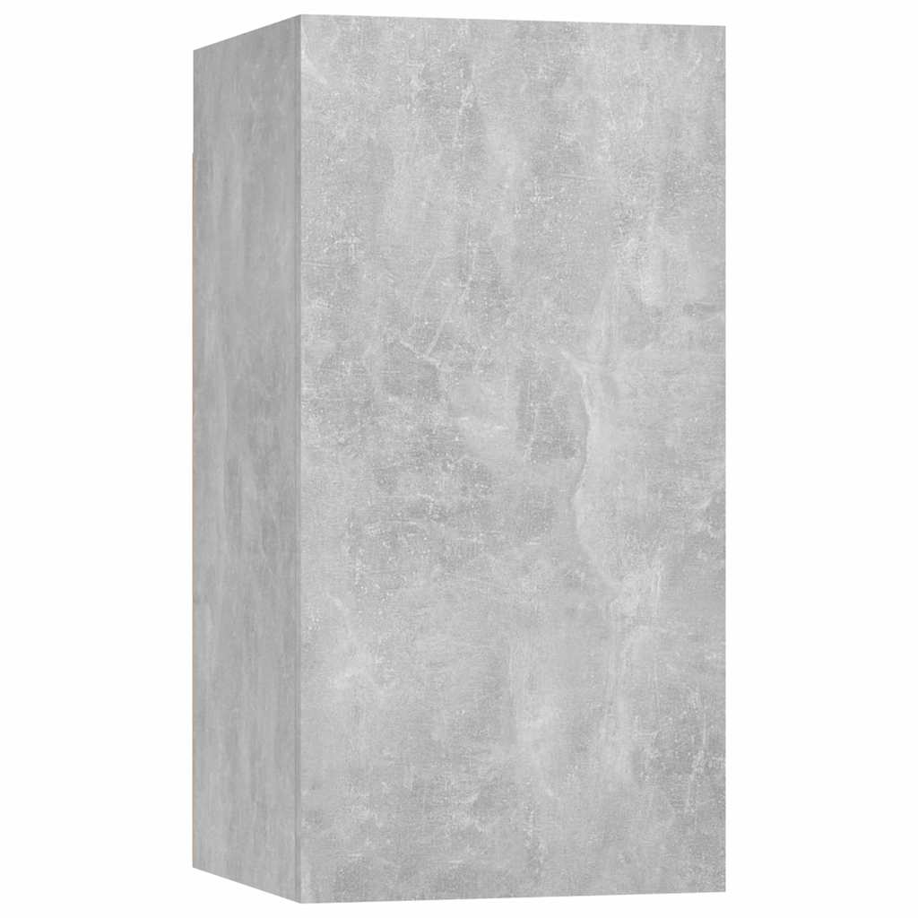 Ensemble de meubles TV 8 pcs Gris béton Bois d'ingénierie - XIOS