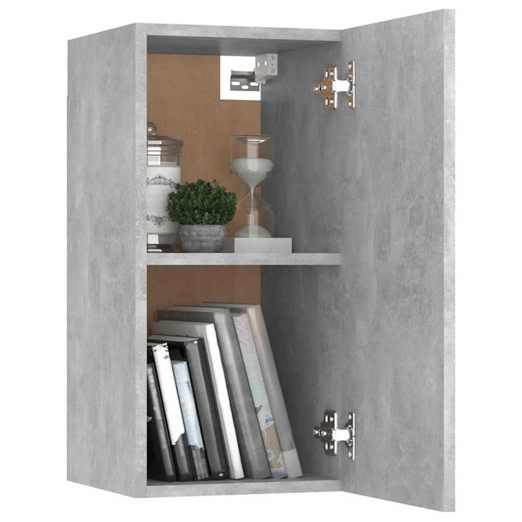 Ensemble de meubles TV 7 pcs Gris béton Bois d'ingénierie