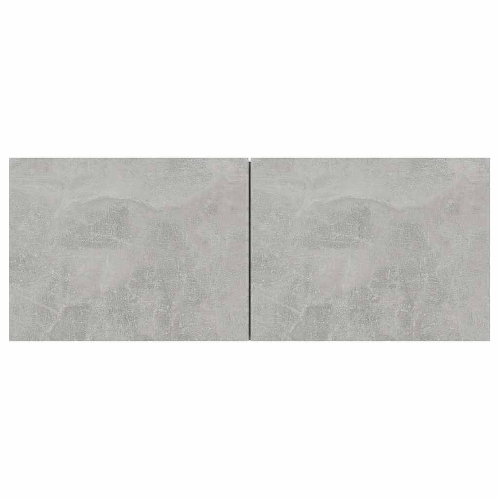 Ensemble de meubles TV 7 pcs Gris béton Bois d'ingénierie - XIOS