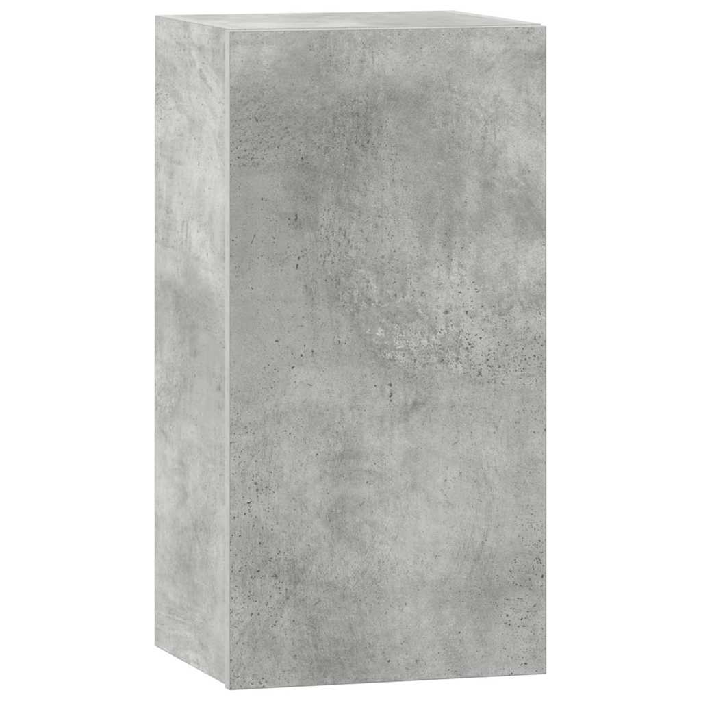 Ensemble de meuble TV 6 pcs Gris béton Bois d'ingénierie - XIOS