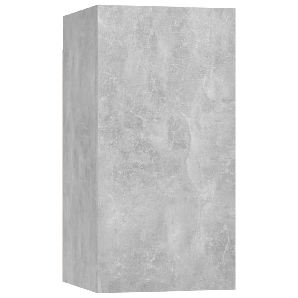 Ensemble de meubles TV 4 pcs Gris béton Bois d'ingénierie - XIOS