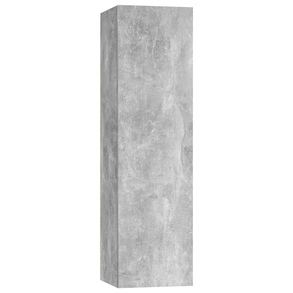 Ensemble de meuble TV 5 pcs Gris béton Bois d'ingénierie - XIOS