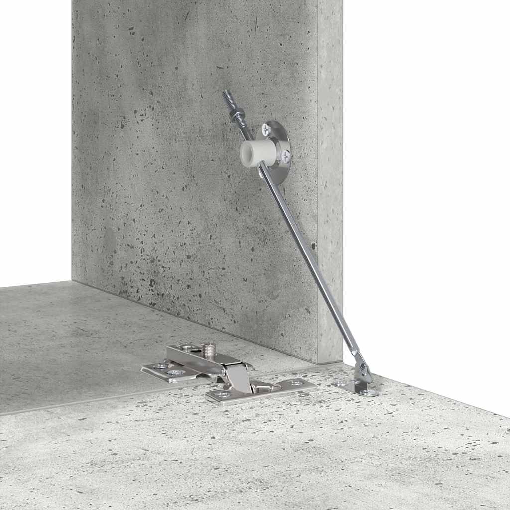 Ensemble de meuble TV 6 pcs Gris béton Bois d'ingénierie