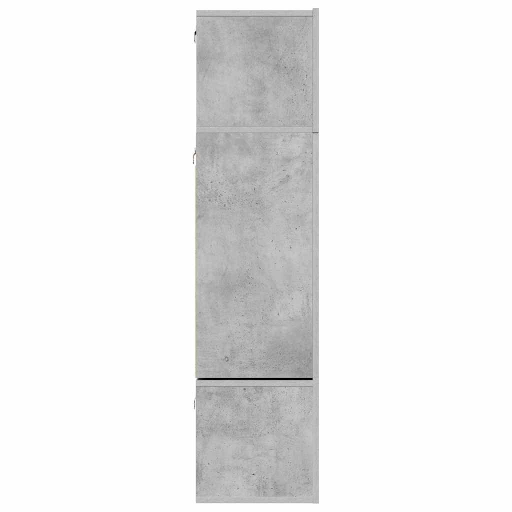 Ensemble de meuble TV 6 pcs Gris béton Bois d'ingénierie - XIOS