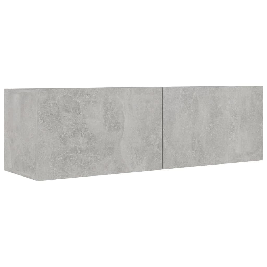 Ensemble de meubles TV 4 pcs Gris béton Bois d'ingénierie - XIOS