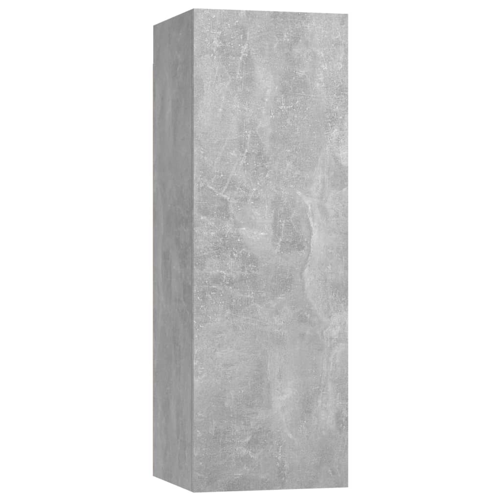 Ensemble de meuble TV 4 pcs Gris béton Bois d'ingénierie - XIOS