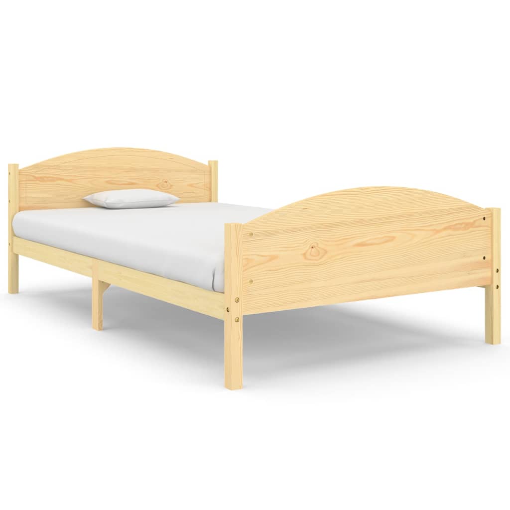 Cadre de lit sans matelas bois de pin massif 120x200 cm - XIOS