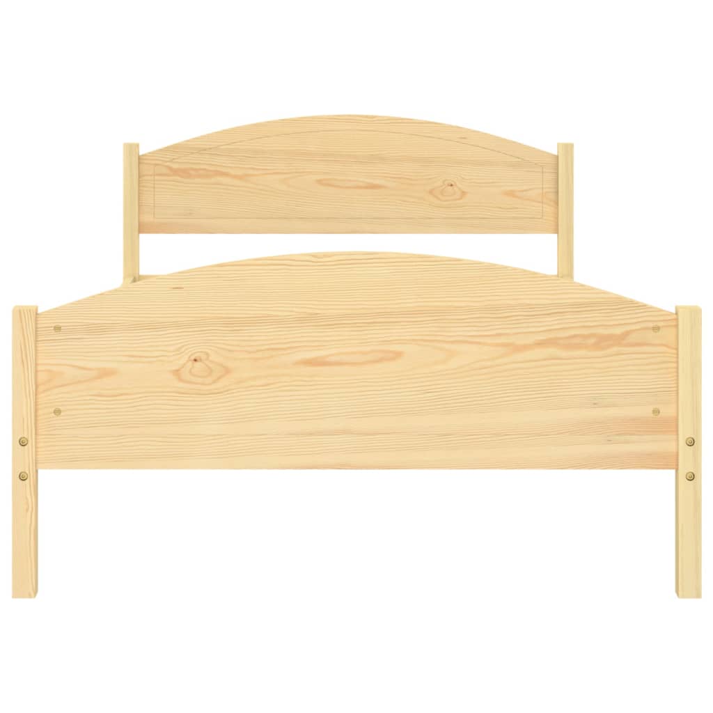 Cadre de lit sans matelas bois de pin massif 120x200 cm - XIOS