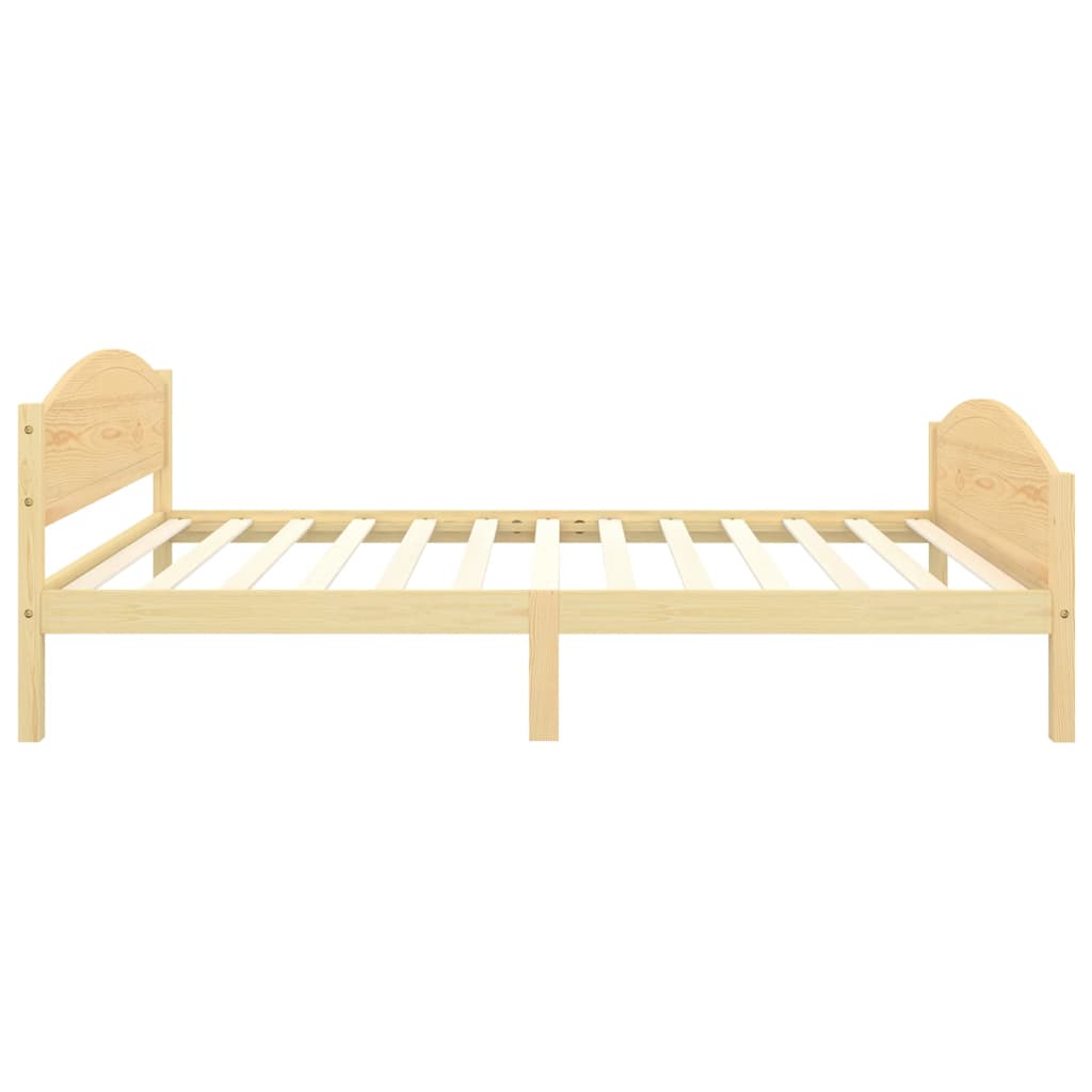 Cadre de lit sans matelas bois de pin massif 120x200 cm - XIOS