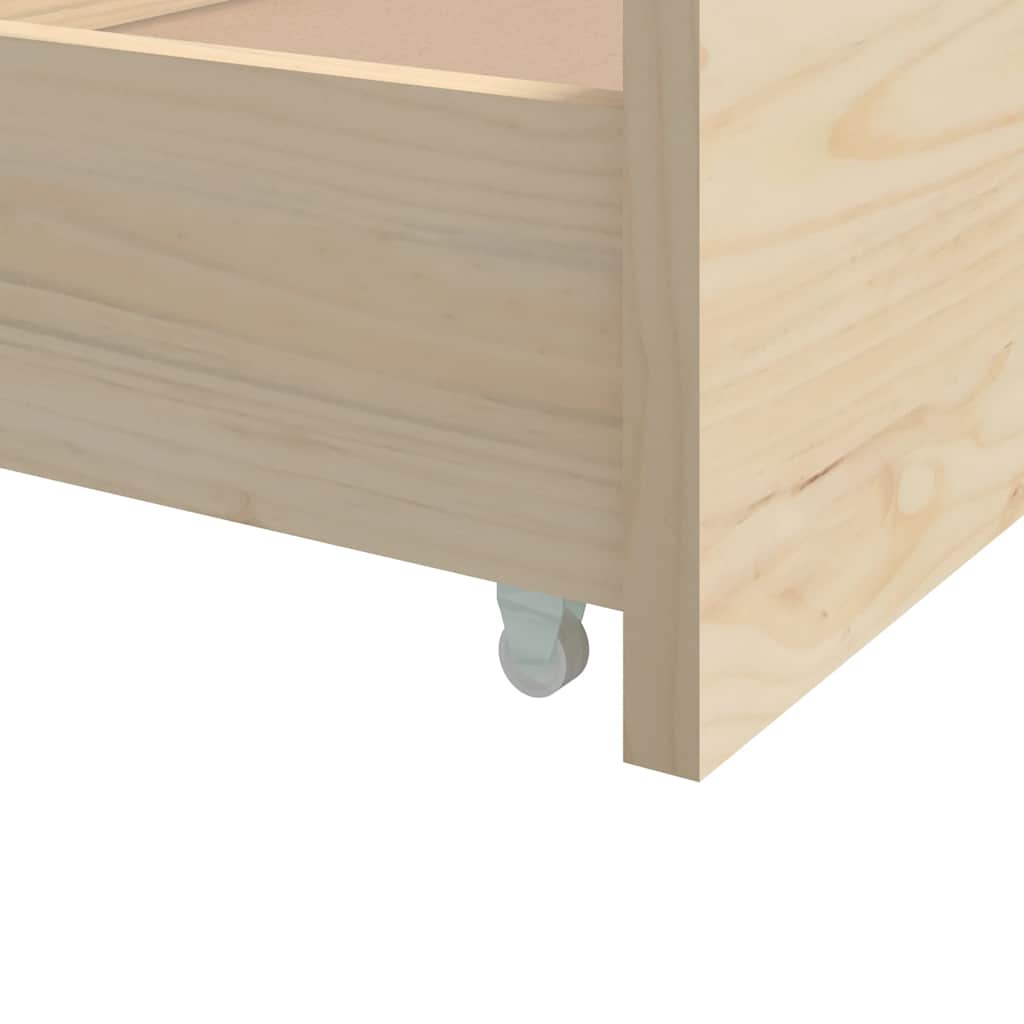 Cadre de lit sans matelas bois de pin massif 90x200 cm - XIOS