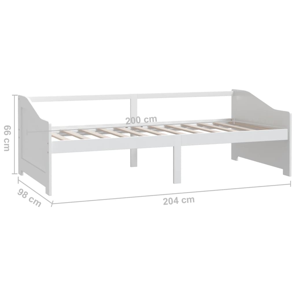 Lit de repos 3 places sans matelas Blanc 90x200 cm - XIOS