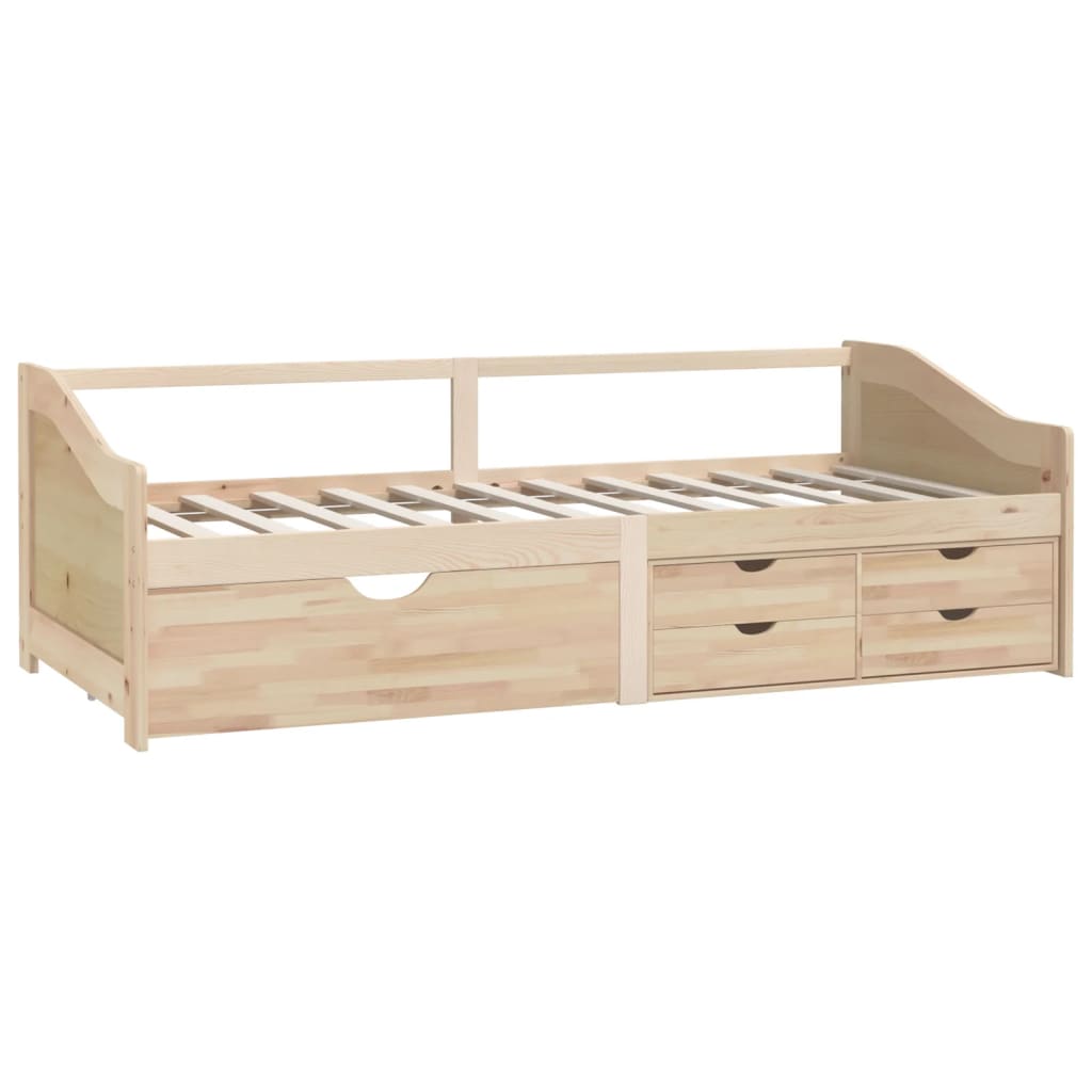 Lit de repos 3 places sans matelas Bois de pin massif 90x200 cm - XIOS