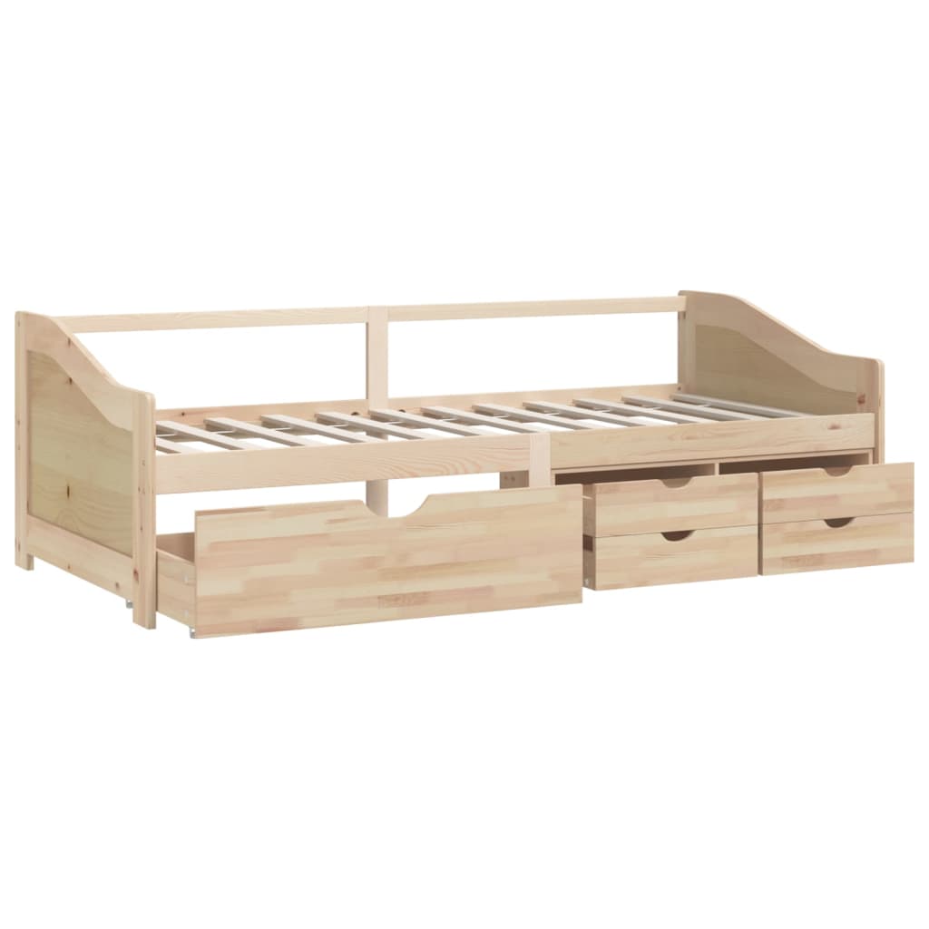 Lit de repos 3 places sans matelas Bois de pin massif 90x200 cm - XIOS