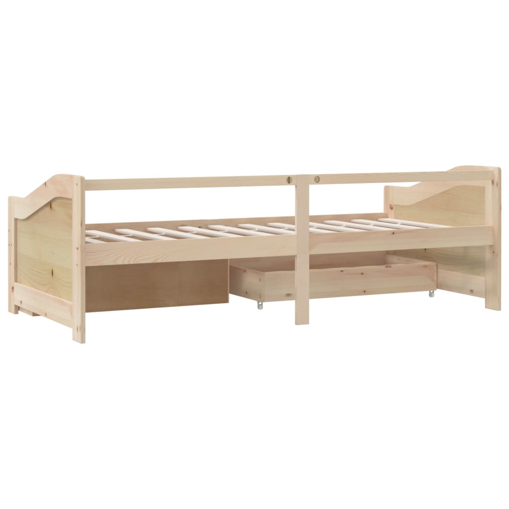 Lit de repos 3 places sans matelas Bois de pin massif 90x200 cm - XIOS