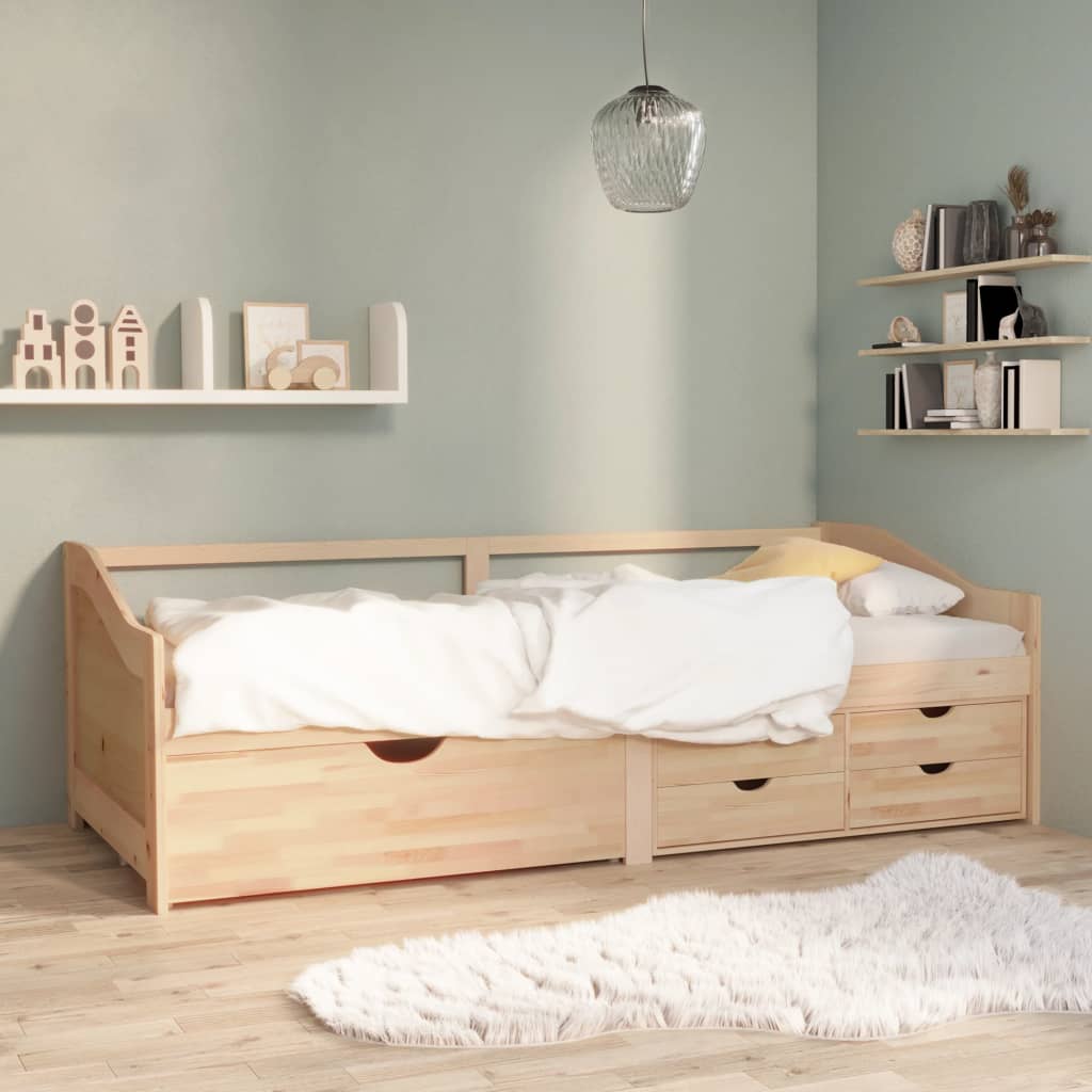 Lit de repos 3 places sans matelas Bois de pin massif 90x200 cm - XIOS