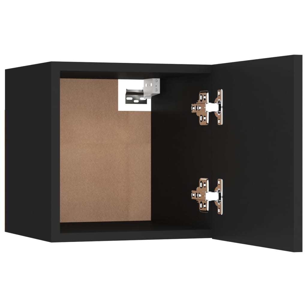 Tables de chevet 2 pcs Noir 30,5x30x30 cm Bois d'ingénierie - XIOS