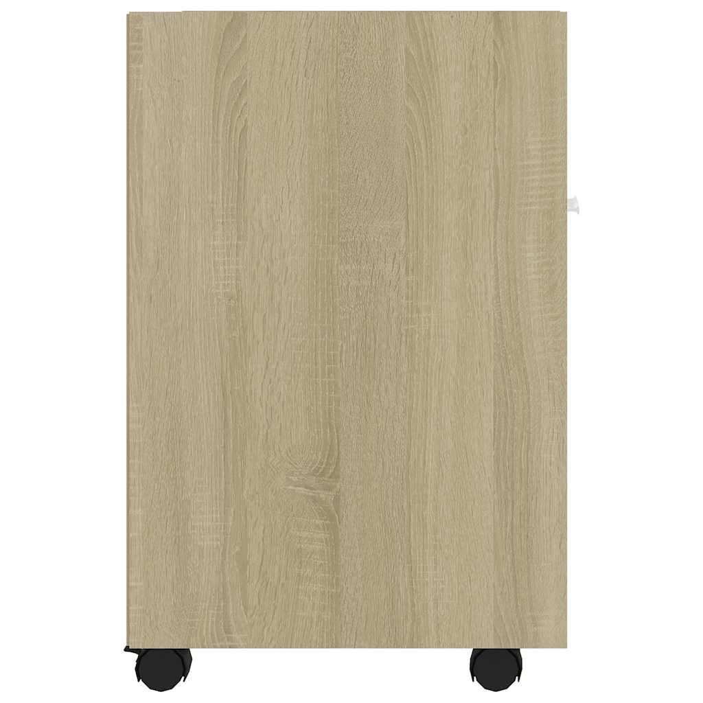 Armoire latérale avec roues Chêne Sonoma Bois d'ingénierie - XIOS