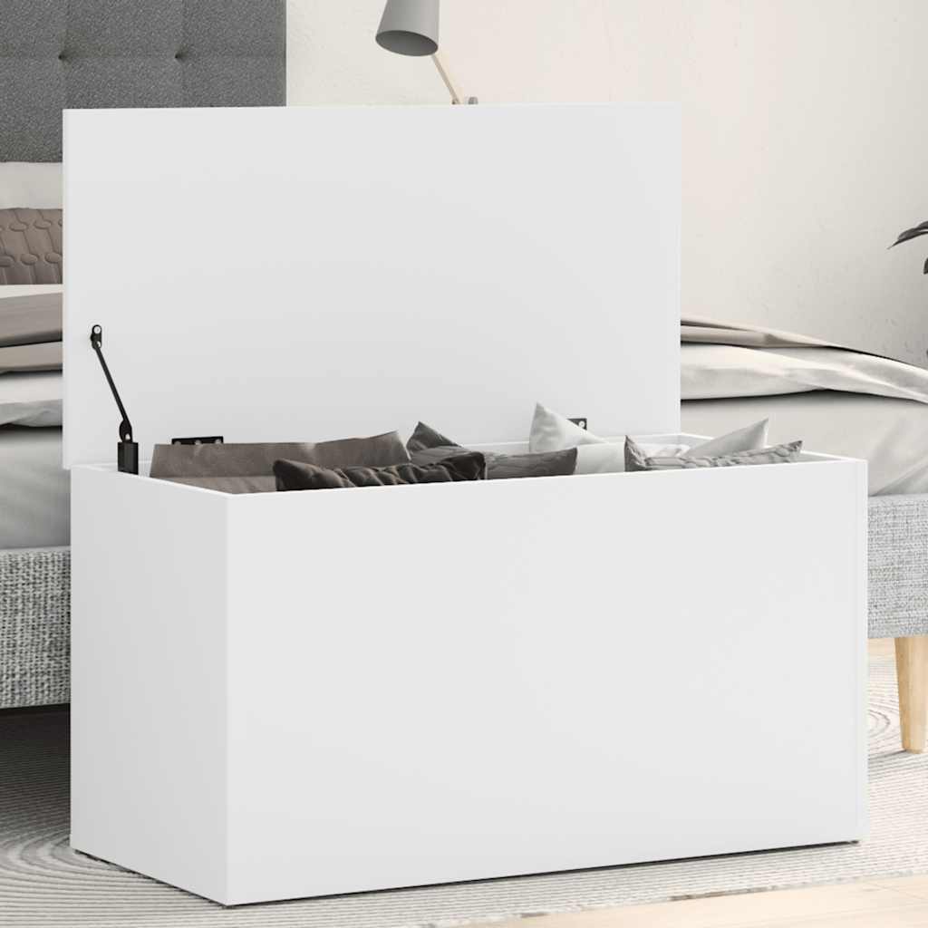 Coffre de rangement Blanc 84x42x46 cm Bois d'ingénierie - XIOS
