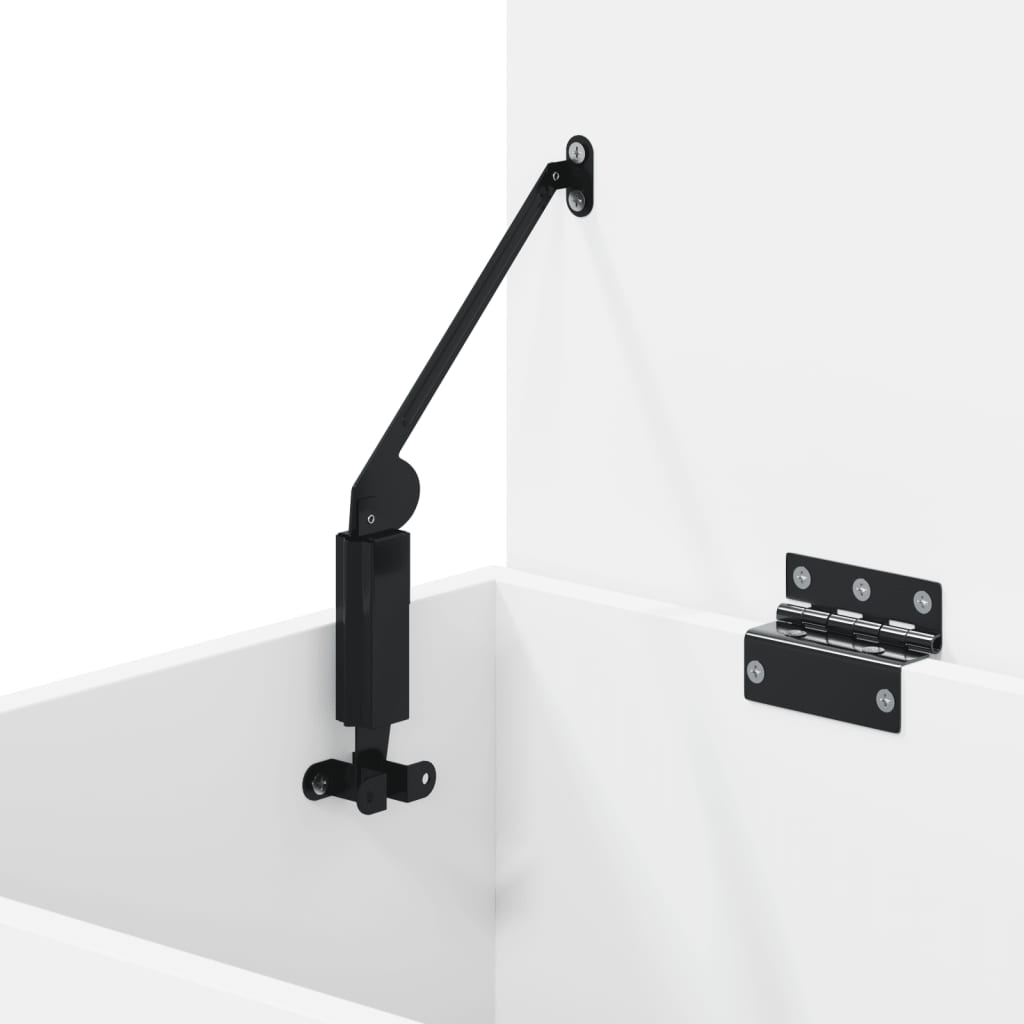 Coffre de rangement Blanc 84x42x46 cm Bois d'ingénierie - XIOS