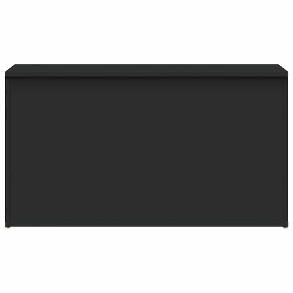 Coffre de rangement Noir 84x42x46 cm Bois d'ingénierie - XIOS