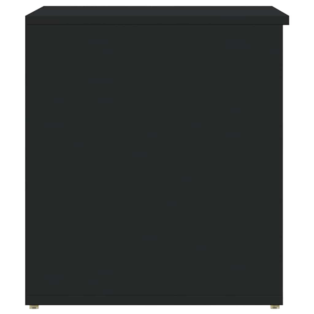 Coffre de rangement Noir 84x42x46 cm Bois d'ingénierie - XIOS