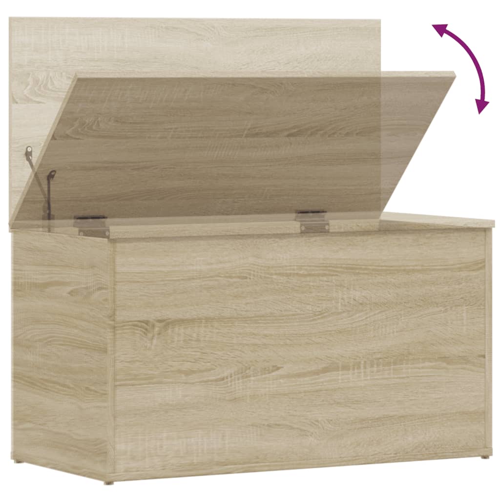 Coffre de rangement Chêne sonoma 84x42x46 cm Bois d'ingénierie - XIOS